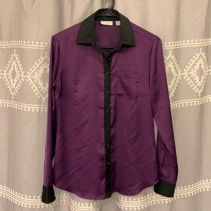 Purple New York & Company Blouse